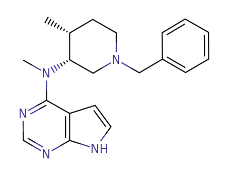 ((3R,4R)-1-benzyl-4-methylpiperidin-3-yl)-N-methyl-(7H-pyrrolo[2,3-d]pyrimidine-4-yl)amine