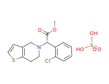 (S)-(+)-clopidogrel bisulfate