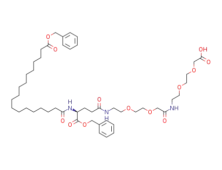 (S)-22-((benzyloxy)carbonyl)-3,20,25,34-tetraoxo-1-phenyl-2,29,32,38,41-pentaoxa-21,26,35-triazatritetracontan-43-oic acid