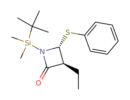 (3S,4R)-1-(tert-Butyl-dimethyl-silanyl)-3-ethyl-4-phenylsulfanyl-azetidin-2-one