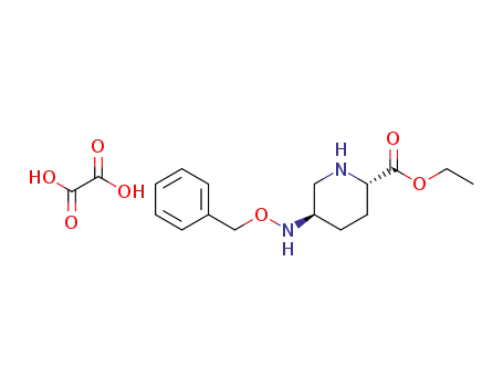 ethyl (2S,5R)-5-[(benzyloxy)amino]piperidine-2-carboxylate oxalic acid salt