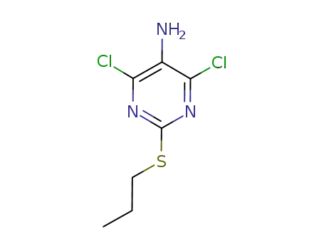 4,6-dichloro-2-(propylsulfanyl)-5-pyrimidinamine