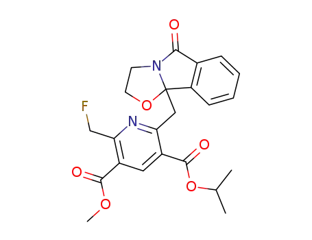 3-methyl 5-(1-methylethyl) 2-(fluoromethyl)-6-<(2,3,5,9b-tetrahydro-5-oxo-oxazolo<2,3-a>isoindol-9b-yl)methyl>-pyridine-3,5-dicarboxylate