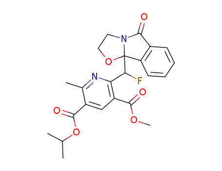 3-methyl 5-(1-methylethyl) 2-<fluoro-(2,3,5,9b-tetrahydro-5-oxo-oxazolo<2,3-a>isoindol-9b-yl)methyl>-6-methylpyridine-3,5-dicarboxylate