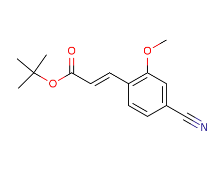 tert-butyl (2E)-3-(4-cyano-2-methoxyphenyl)acrylate