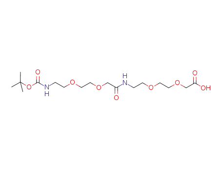 2,2-dimethyl-4,13-dioxo-3,8,11,17,20-pentaoxa-5,14-diazadocosan-22-oic acid