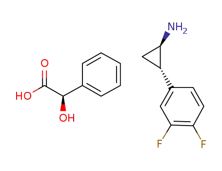 trans-(1R,2S)-2-(3,4-difluorophenyl)cyclopropylamine (2R)-2-hydroxy-2-phenylacetic acid salt