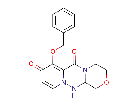7-(benzyloxy)-3,4,12,12a-tetrahydro-1H-[1,4]oxazino[3,4-c]pyrido [2,1-f][1,2,4]triazine-6,8-diketone