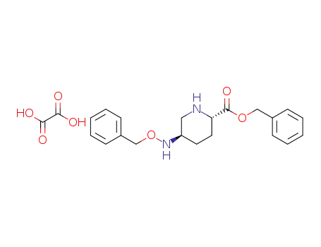 (2S,5R)-5-benzyloxyaminopiperidin-2-carboxylic acid benzyl ester oxalic acid salt