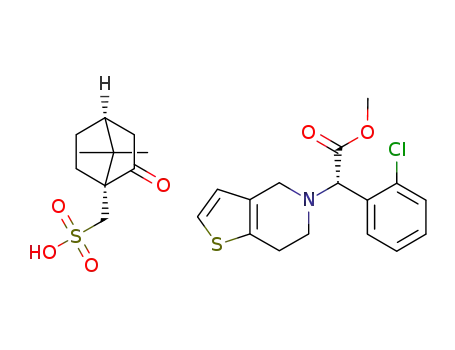 clopidogrel (1R)-(-)-camphor-10-sulfonate
